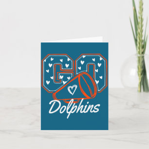Männer Jungen gehen Dolphins Sport Name Karte