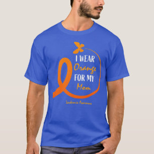 Männer Kinder Orange für meine Mama Leukämie a T-Shirt