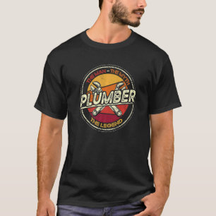 Männer Klempner Sprichwort Rohrfischer und Klempne T-Shirt