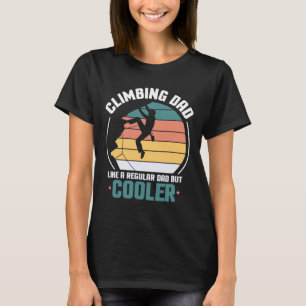 Männer Klettern Papa Fels Bergsteiger Lustiger Vat T-Shirt