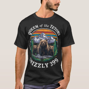 Männer Königin der Tetons Grizzly 399 Nation T-Shirt