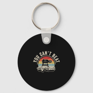 Männer können Retro-BBQ-Grube Reverse-Flow nicht s Schlüsselanhänger