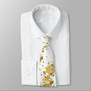 Männer-Krawatte-Gold-Stars Krawatte