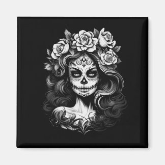 Männer La Catrina Tag der Regierungsbehörde Magnet