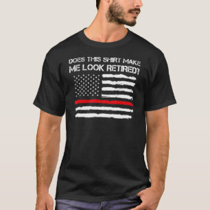 Männer lassen mich den ermüdeten Feuerwehrmann aus T-Shirt