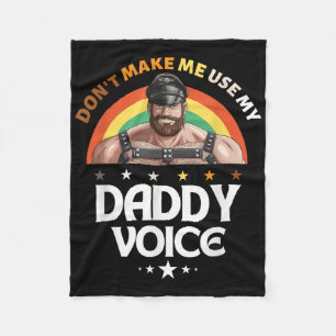 Männer lassen mich nicht meine Daddy Voice Funny G Fleecedecke