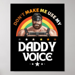 Männer lassen mich nicht meine Daddy Voice Funny G Poster