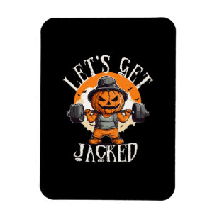 Männer Lasst Uns Aufgepumpt Kürbis Jack-O-Lantern Magnet