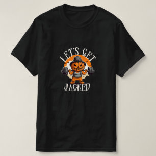 Männer Lasst Uns Aufgepumpt Kürbis Jack-O-Lantern  T-Shirt