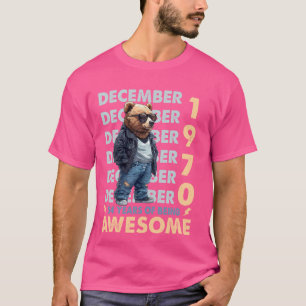 Männer-Legende Dezember 1970 54. Geburtstag Bär 54 T-Shirt