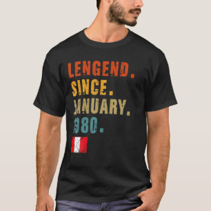 Männer-Legende seit Januar 1980 42. Geburtstag Per T-Shirt
