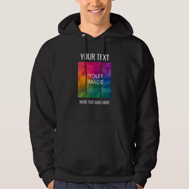 Männer-Leichen Fügen Sie den Text für das Logo hie Hoodie (Vorderseite)