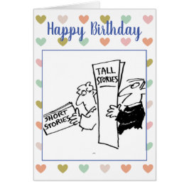 Männer lesen Bücher über Kurze und große Geschicht