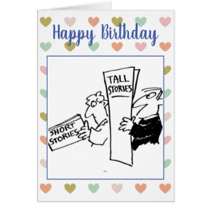 Männer lesen Bücher über Kurze und große Geschicht