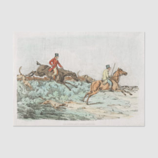 Männer löschen während einer Jagd vom Sport Seidenpapier