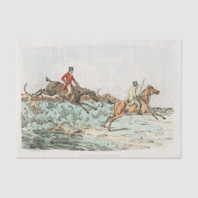 Männer löschen während einer Jagd vom Sport Seidenpapier (Vorderseite)