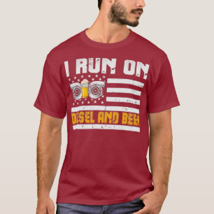 Männer Lustig Diesel Motorsport Motorrad Ich Laufe T-Shirt