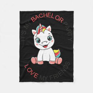 Männer Lustig Meine Junggesellenparty Süß Einhorn Fleecedecke