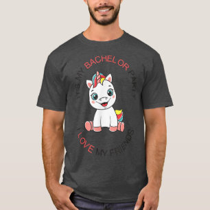 Männer Lustig Meine Junggesellenparty Süß Einhorn  T-Shirt