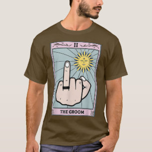 Männer Lustige Tarotkarte Bräutigam Junggesellenab T-Shirt