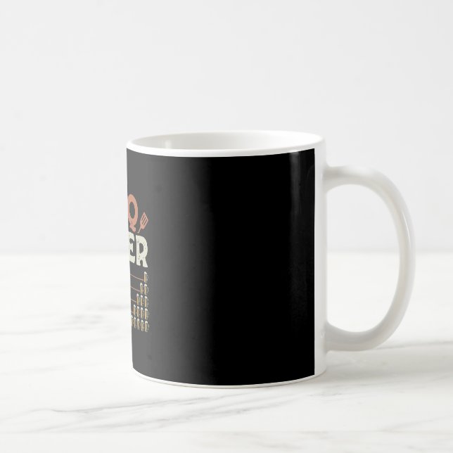Männer lustiger BBQ-Grill-Chef Grilling-Master Bar Kaffeetasse (Rechts)