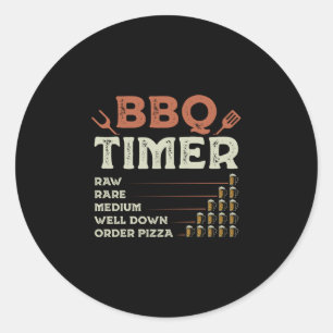 Männer lustiger BBQ-Grill-Chef Grilling-Master Bar Runder Aufkleber