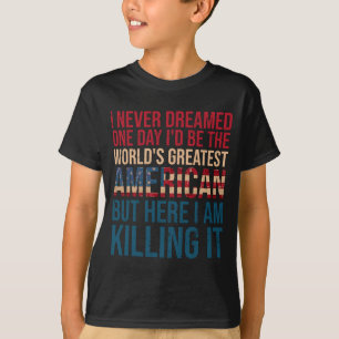 Männer Lustiger patriotischer Ausdruck Amerikanisc T-Shirt