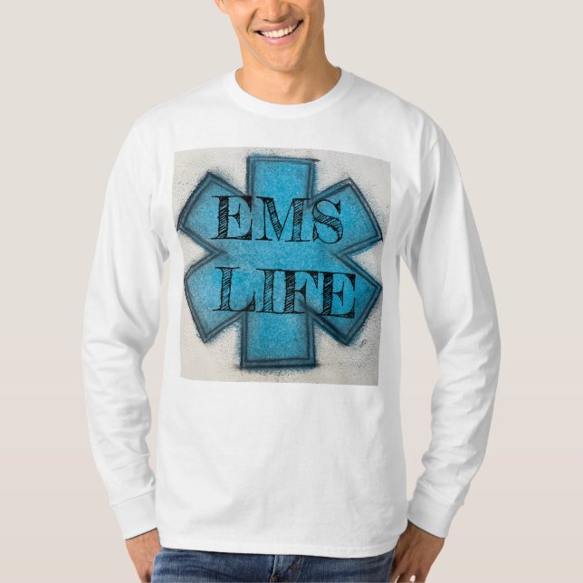 Männer lustiges EMS Life, du haust, wir fallen T-Shirt (Vorderseite)