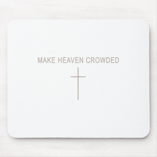 Männer machen Himmelskugel Christlichen Minimalist Mousepad (Vorne)