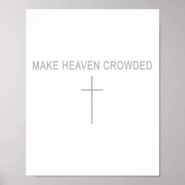 Männer machen Himmelskugel Christlichen Minimalist Poster (Vorne)