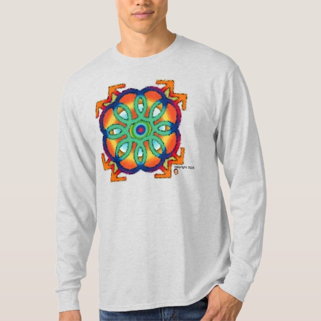 MÄNNER MANDALA T-Shirt (Vorderseite)