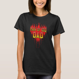 Männer Mann Gottes Ehemann Vater Papa Christlich V T-Shirt