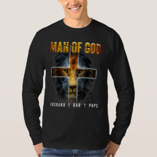 Männer Mann Gottes Ehemann Vater Pop T-Shirt
