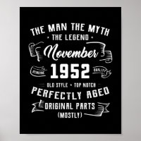 Männer Mann Mythos Legende November 1952 70. Gebur