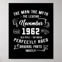 Männer Mann Mythos Legende November 1962 60. Gebur