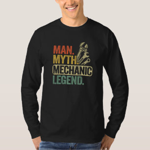 Männer Mann Mythos Mechaniker Legende Auto Typ Gar T-Shirt