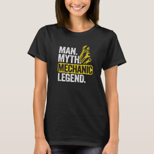 Männer Mann Mythos Mechaniker Legende Auto Typ Gar T-Shirt