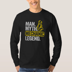 Männer Mann Mythos Mechaniker Legende Auto Typ Gar T-Shirt