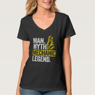 Männer Mann Mythos Mechaniker Legende Auto Typ Gar T-Shirt