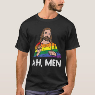 Männer Männer Rainbow Gay Jesus Christlicher LGBT- T-Shirt