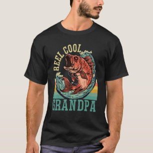 Männer Männer Rolle Cooler Opa Angeln Spaß Vaterta T-Shirt