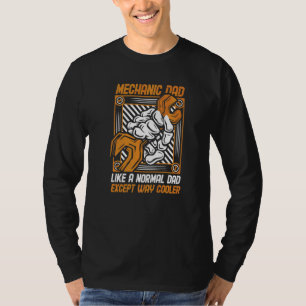 Männer Mechaniker Vater Way Cooler Kraftfahrzeugte T-Shirt