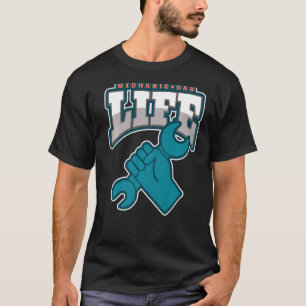 Männer Mechanische Vater Leben Männer Funny Mechan T-Shirt