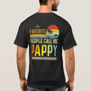 Männer Meine Lieblingsmenschen nennen mich Pappy V T-Shirt