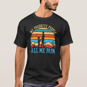 Männer meine Liebsten nennen mich Papa Vaterda T-Shirt