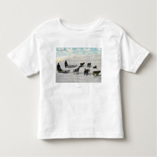 Männer mit "Artic schneller Post" Dogsled Kleinkind T-shirt