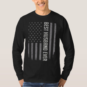 Männer mit der besten Ehemännchenflagge je amerika T-Shirt