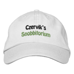 Männer Mode Lustige Neuheit Czervik's Snobbitorium Bestickte Baseballkappe