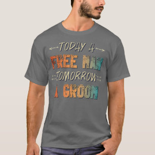 Männer Morgen Lustig Vintage Bräutigam Junggeselle T-Shirt