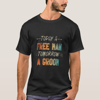 Männer Morgen   Vintage Bräutigam Junggesellenabsc T-Shirt